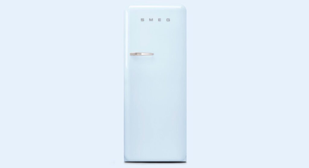 Pastel blue SMEG fridge